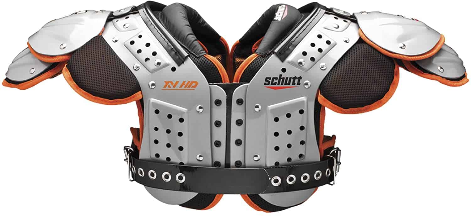 Football Shoulder Pads High Impact 25mm Padding with Strong & Secure Grid-Lock Lacing System 10 Youth & Adult Sizes 